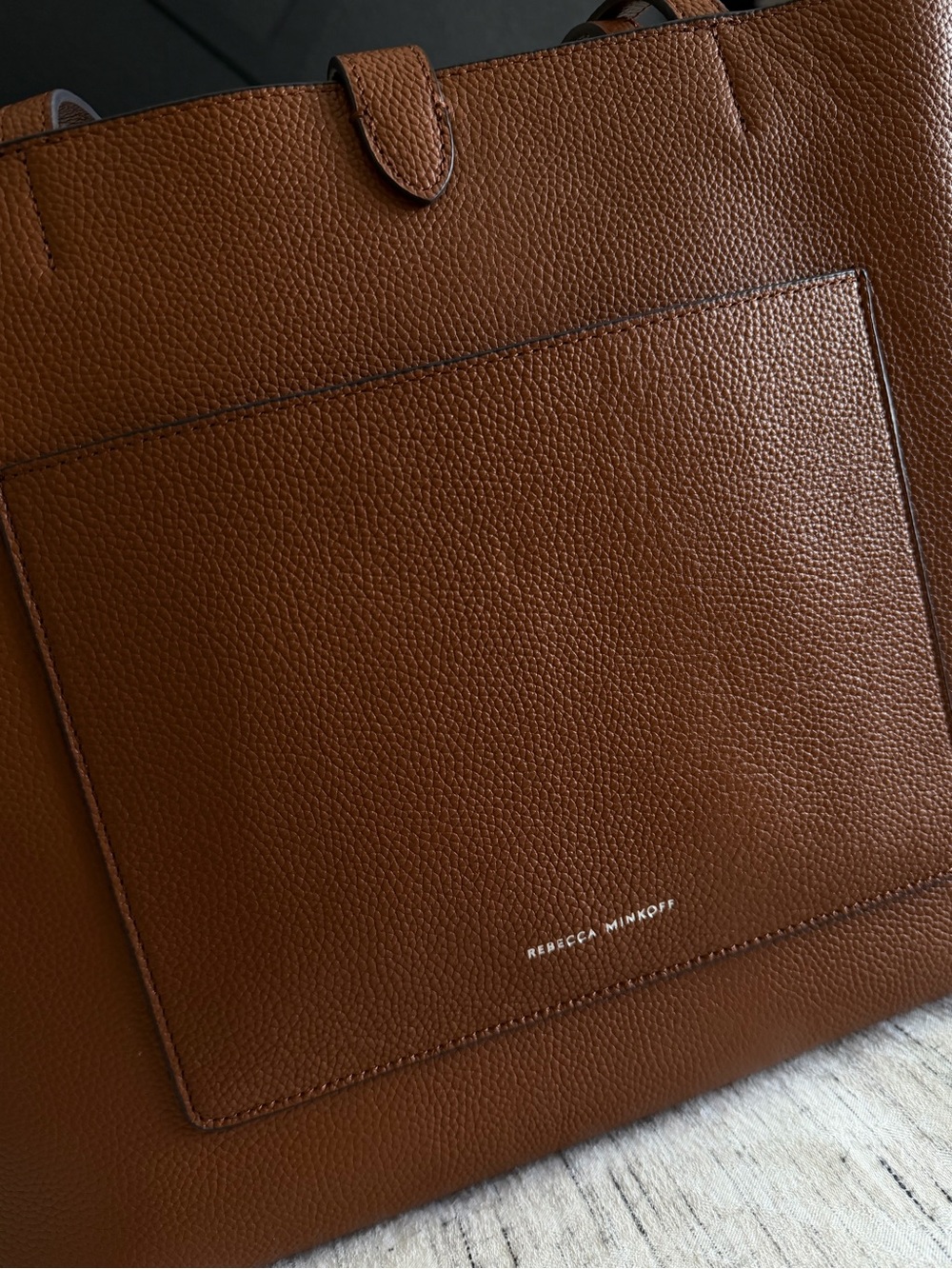Rebecca Minkoff Brown Pebbled Leather Tote - Picture 6 of 11
